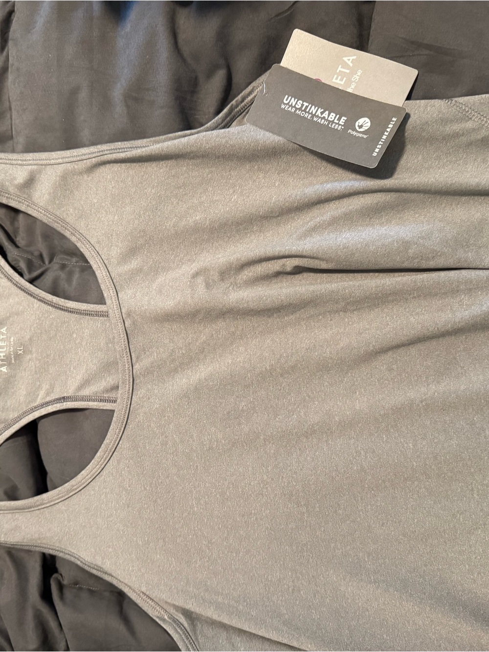Athleta Heather Gray Performance Racerback Tank
